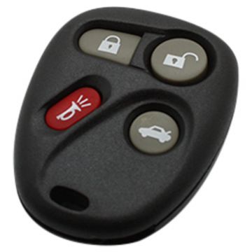 Buick 3-button remote control with panic button - battery on chip