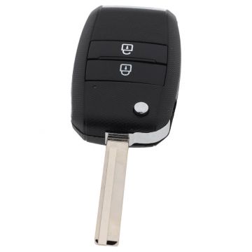 Kia 2-button folding key - key blade straight with notch right - suitable for Kia Picanto