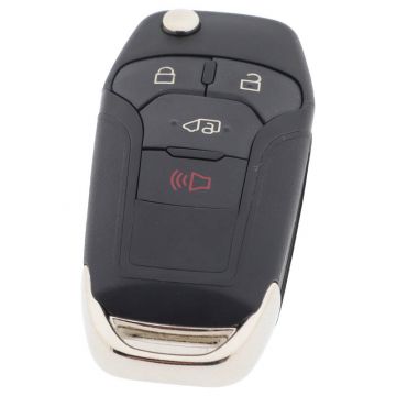 Ford 3-button folding key with panic button - key blade straight (model 3)