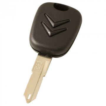 Citroën ignition key with transponder (ID46) - key blade point with opening