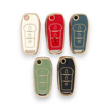 Ford 3-button folding key model 4 TPU key cover 