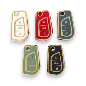 Toyota 3-button folding key TPU key cover