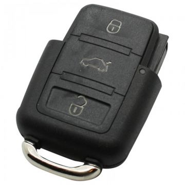 Volkswagen 3-button folding key housing (without key blade)