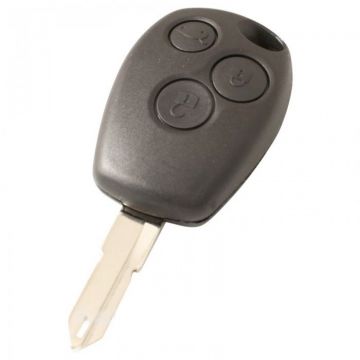 Dacia 3-button key housing - key blade point with opening