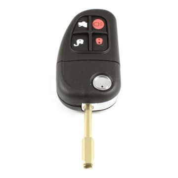 Jaguar 4-button folding key - key blade round