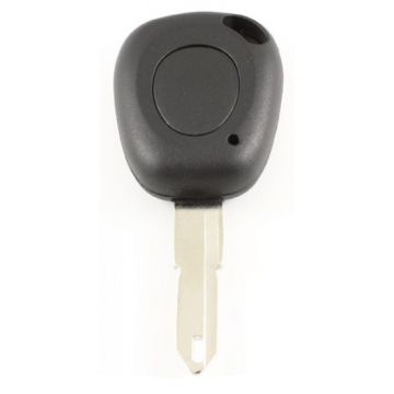 Renault 1-button key housing round - key blade with notch in tip (model 1)