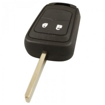 Chevrolet 2-button key housing - key blade straight