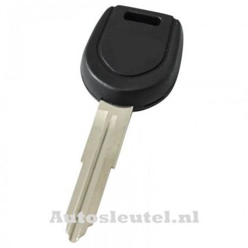 Mitsubishi ignition key - key blade point notch right