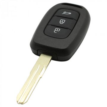 Renault 3-button key housing - key blade tip (model 2)