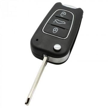 Hyundai 3-button folding key - key blade point with notch left (model 2)