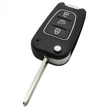 Hyundai 3-button folding key - key blade straight for I30 and IX35