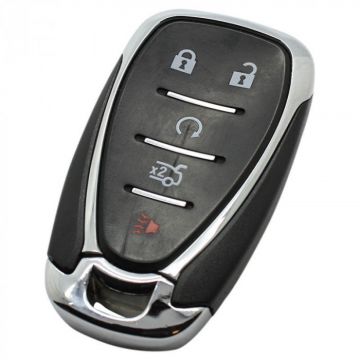 Chevrolet 4-button smart key with panic button - key blade straight