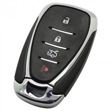 Chevrolet 3-button smart key with panic button - key blade straight