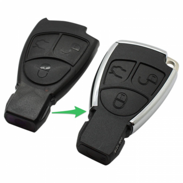 Mercedes 3-button smart key housing with electronics 433MHZ (model 3)