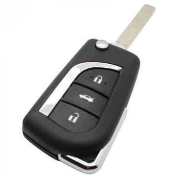 Toyota 3-button folding key - key blade straight