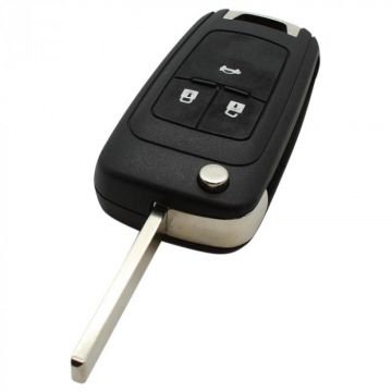 Chevrolet 3-button folding key - key blade straight (model 2)