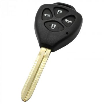 Toyota 4-button key housing - key blade tip (TOY43)