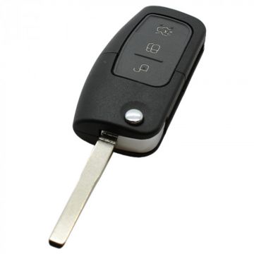 Ford 3-button folding key - key blade straight (model 2)