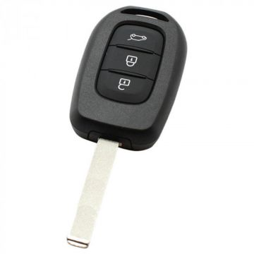 Renault 3-button key housing - key blade straight (model 2)