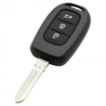 Renault 3-button key housing - key blade tip (model 3)