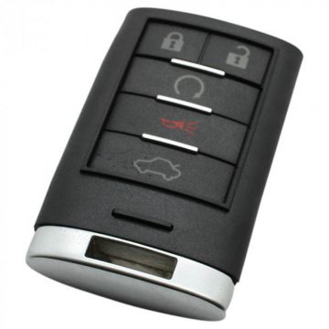 Cadillac 4-button smart key housing with panic button (model 2)