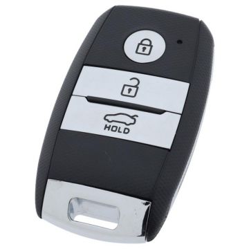 Kia 3-button Smart Key Housing - key blade straight with notch right