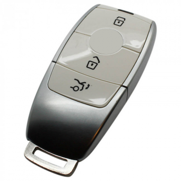 Mercedes 3-button Smart Key Housing (white)