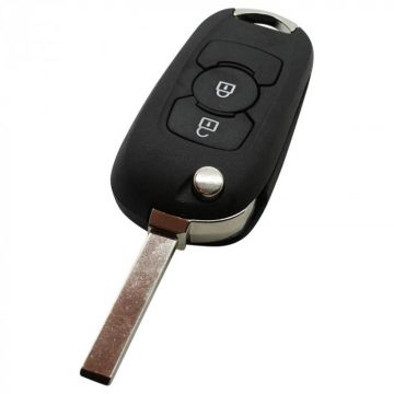 Opel 2-button folding key - key blade straight (model 3)