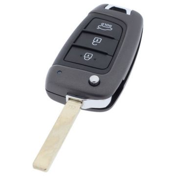 Hyundai 3-button folding key - key blade straight for I30, Accent and Elantra, among others