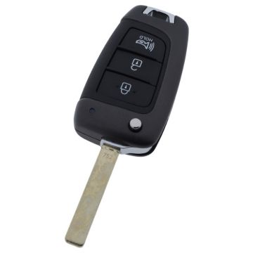 Hyundai 3-button folding key - key blade straight