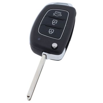 Hyundai 3-button folding key - key blade right with notch left e.g. for Hyundai Santa Fe