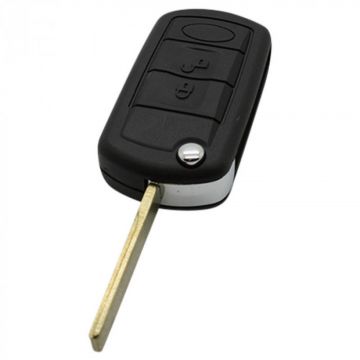 Land Rover 3-button folding key - key blade straight with electronics 433MHZ - PCF7935 transponder suitable for Land Rover 3, Range Rover Sport