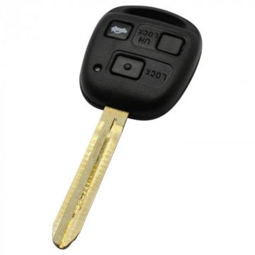 Toyota 3-button key housing - key blade point with electronics 433MHZ - 4D67 transponder