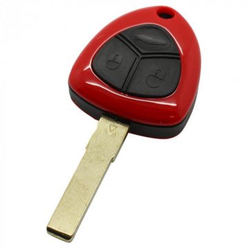 Ferrari 3-button key housing - key blade straight with electronics 433MHZ and ID48 transponder