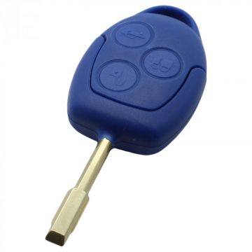 Ford 3-button key housing - key blade round with electronics 434MHZ - 4D63 transponder - suitable for Ford Transit