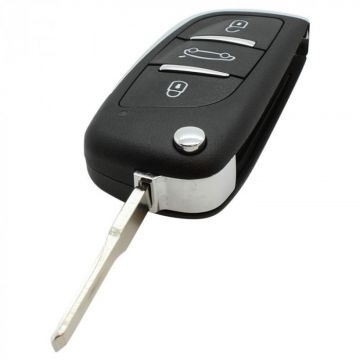 Mitsubishi 3-button folding key - key blade straight with electronics 433MHZ - ID46 transponder - Mitsubishi Colt