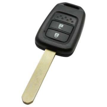 Honda 2-button key housing - key blade straight with electronics 434MHZ - PCF7961X transponder