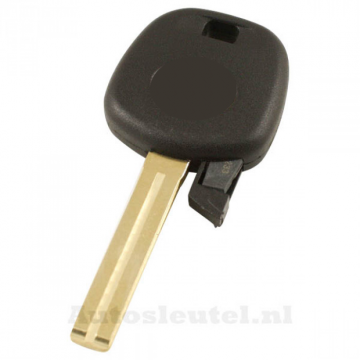 Lexus ignition key with transponder (4D60) - key blade straight with notch center (+/-40mm)