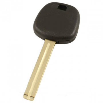 Lexus ignition key with transponder (4D67) - key blade straight with notch center (+/- 48mm)