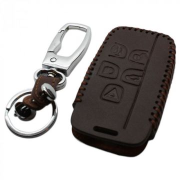 Jaguar 5-button smart key cover - brown