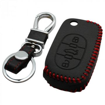 Audi 3-button folding key cover - black