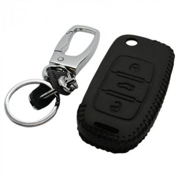 Skoda 3-button folding key cover - black (model 3)