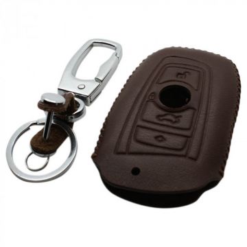 BMW 3-button smart key cover - brown